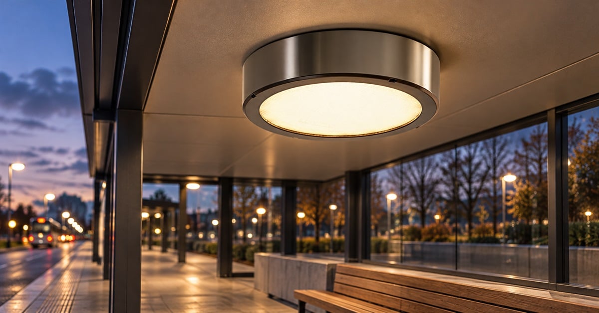 Cover image for Busstop Lighting for Sheltered Walkways and Transit Spaces